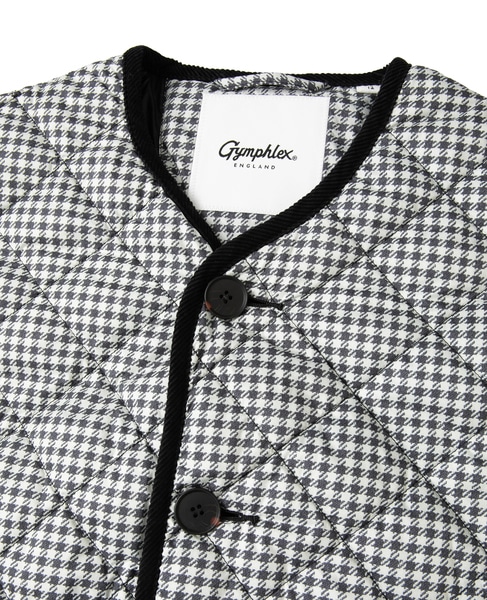 【Gymphlex/ジムフレックス】QUILT DOWN COLLARLESS COAT 詳細画像 チェック 6
