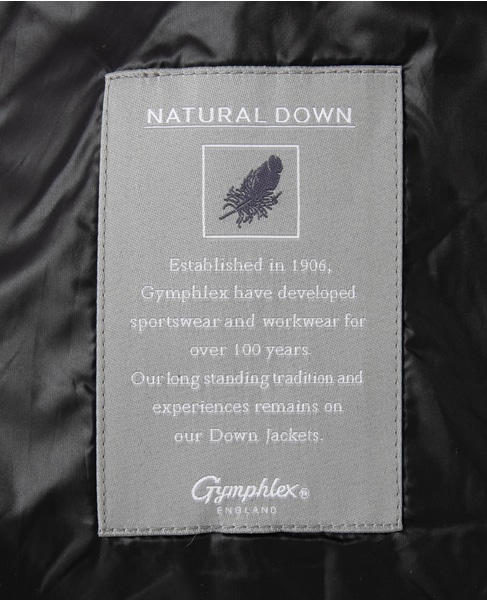【Gymphlex/ジムフレックス】QUILT DOWN COLLARLESS COAT 詳細画像 チェック 9