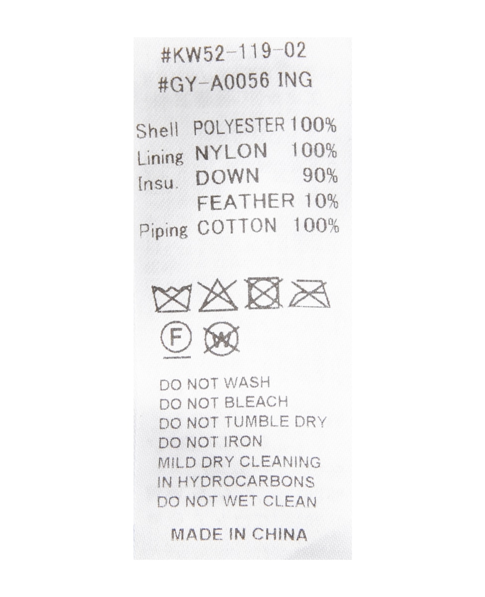 【Gymphlex/ジムフレックス】QUILT DOWN COLLARLESS COAT 詳細画像 チェック 9