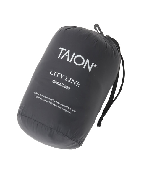 【TAION /タイオン】ダウンケープ 詳細画像 ダークネイビー 12