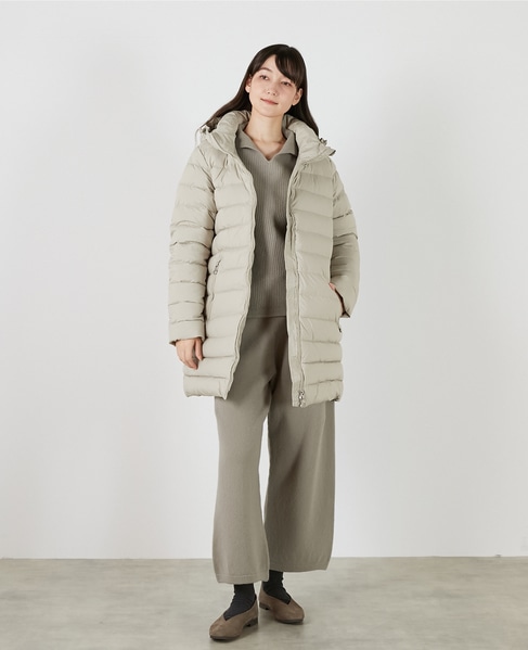 【PYRENEX/ピレネックス】Wジップ ダウンパーカー 詳細画像 ライトベージュ 2