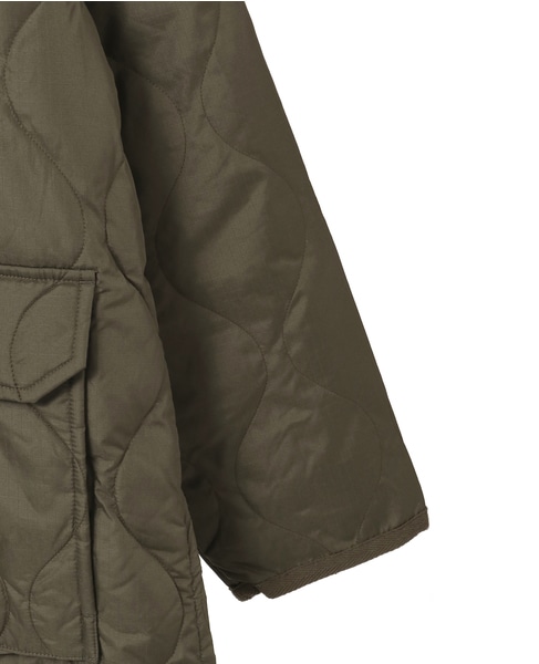 【TAION /タイオン】フード付ロングダウン 詳細画像 カーキ 4