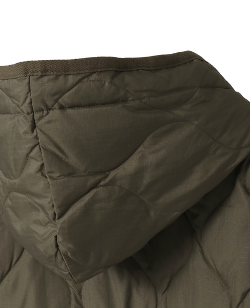 【TAION /タイオン】フード付ロングダウン 詳細画像 カーキ 9