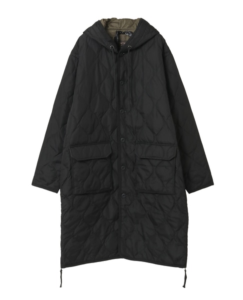 【TAION /タイオン】フード付ロングダウン 詳細画像 ブラック 1