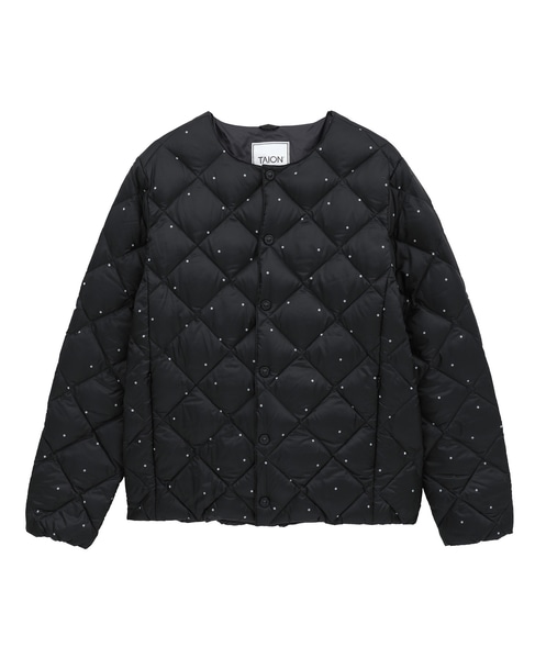 《別注》【TAION/タイオン】ドットプリントクルーネックダウンジャケット 詳細画像 ドット 10