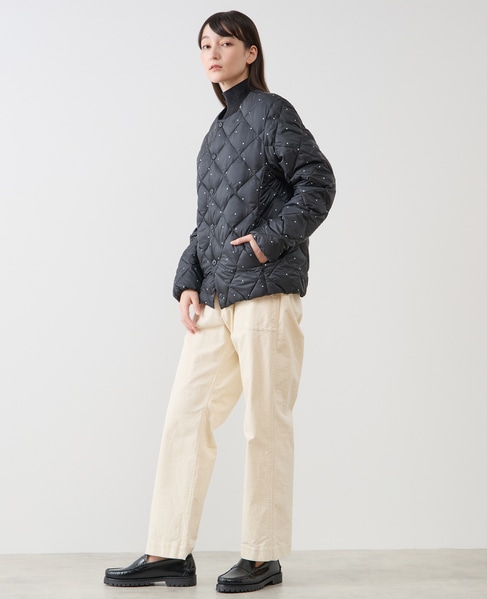 《別注》【TAION/タイオン】ドットプリントクルーネックダウンジャケット 詳細画像 ドット 3