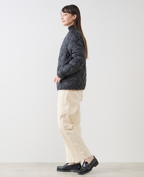 《別注》【TAION/タイオン】ドットプリントクルーネックダウンジャケット 詳細画像 ドット 5