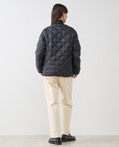 《別注》【TAION/タイオン】ドットプリントクルーネックダウンジャケット 詳細画像 ドット 6