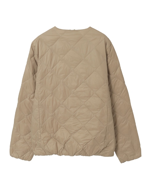 【TAION /タイオン】クルーネックダウンジャケット 詳細画像 ダークベージュ 2