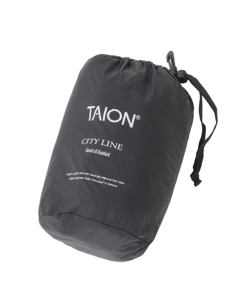 【TAION /タイオン】クルーネックダウンジャケット 詳細画像 ダークベージュ 7