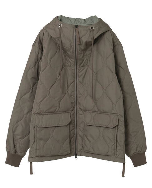 【TAION /タイオン】Wジップ ダウンパーカー 詳細画像 カーキ 1