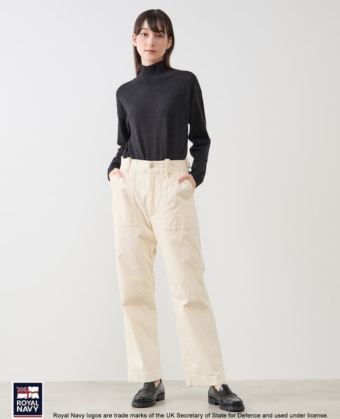 《別注》【ROYAL NAVY/ロイヤルネイビー】ベイカーパンツ 詳細画像 アイボリー 2