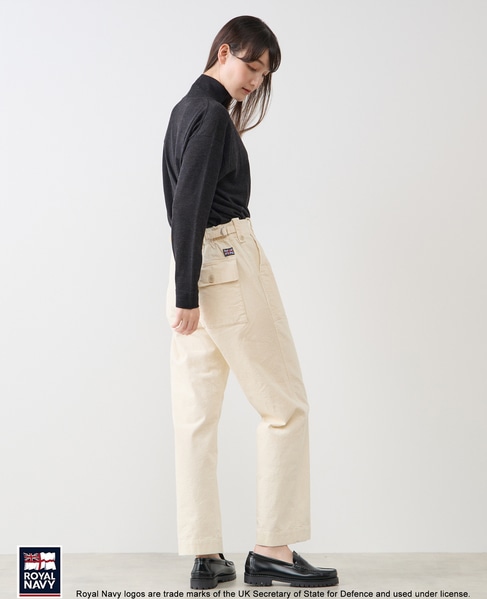 《別注》【ROYAL NAVY/ロイヤルネイビー】ベイカーパンツ 詳細画像 アイボリー 8