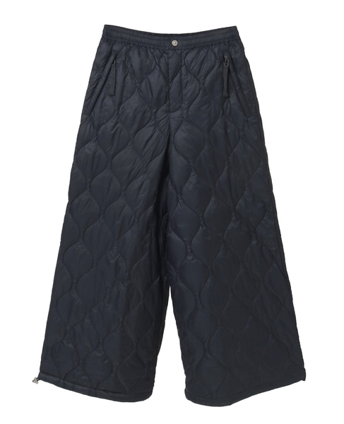 【TAION /タイオン】ダウンキュロットパンツ 詳細画像 ダークネイビー 1