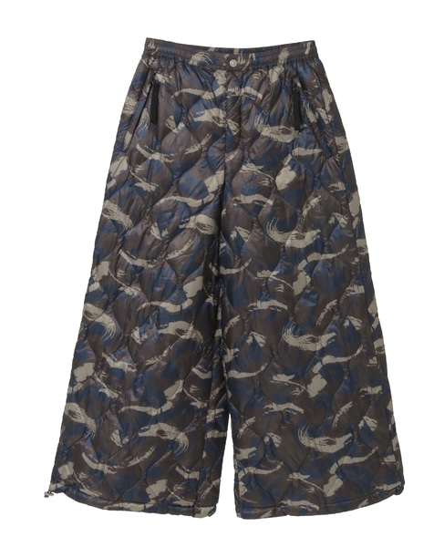 【TAION /タイオン】ダウンキュロットパンツ 詳細画像 カモフラージュ 1