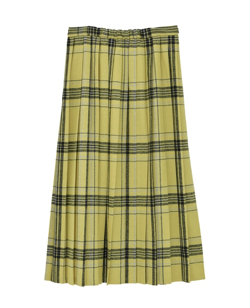 【O'NEIL OF DUBLIN/オニールオブダブリン】ウール ロングキルトスカート 詳細画像 イエロー 2