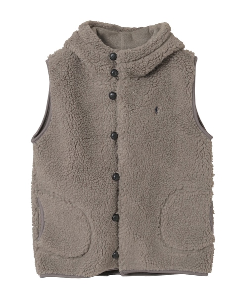 【Gymphlex/ジムフレックス】 BOA HOODED VEST 詳細画像 ダークベージュ 1