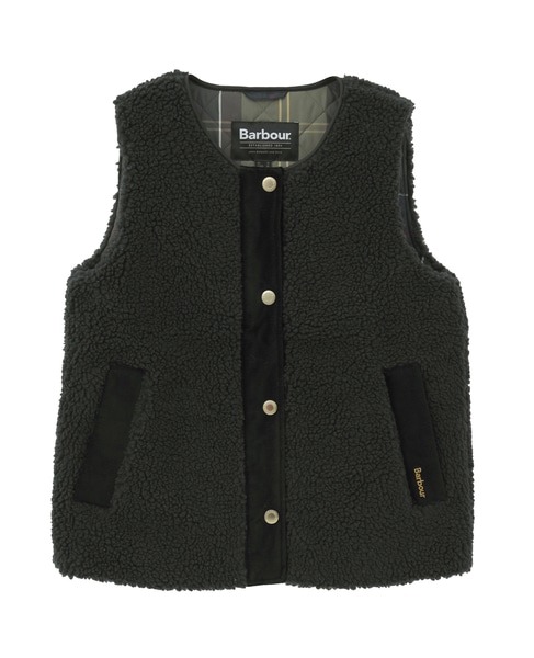 【Barbour/バブアー】ボアベスト 詳細画像 ブラック 1