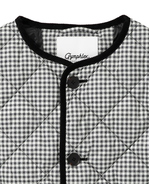 【Gymphlex/ジムフレックス】QUILT DOWN SHORT VEST 詳細画像 チェック 3