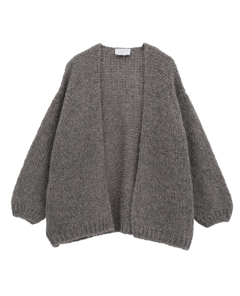 《別注》【TRICOTS JEAN MARC/トリコット・ジーン・ マルク】モヘアニットカーディガン 詳細画像 グレイッシュベージュ 10