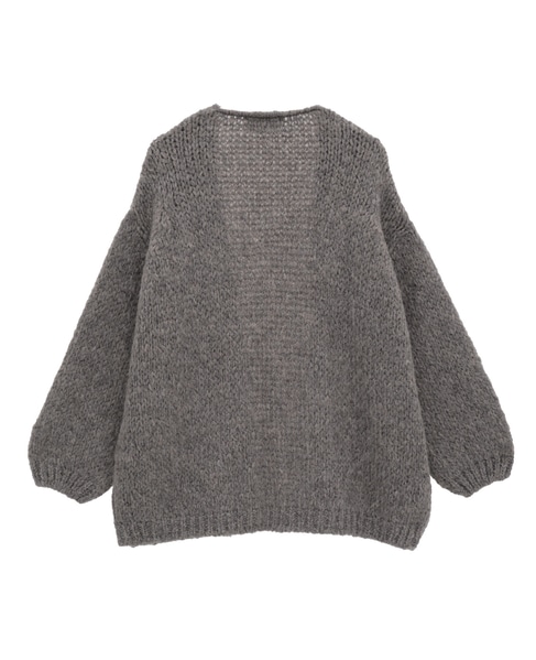 《別注》【TRICOTS JEAN MARC/トリコット・ジーン・ マルク】モヘアニットカーディガン 詳細画像 グレイッシュベージュ 11