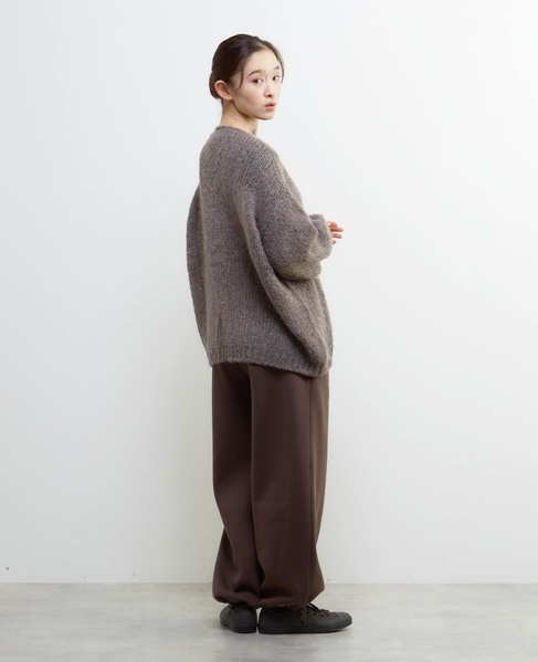 《別注》【TRICOTS JEAN MARC/トリコット・ジーン・ マルク】モヘアニットカーディガン 詳細画像 グレイッシュベージュ 6