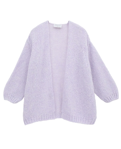 《別注》【TRICOTS JEAN MARC/トリコット・ジーン・ マルク】モヘアニットカーディガン 詳細画像 ラベンダー 10