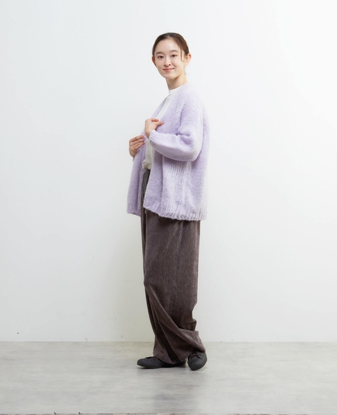 《別注》【TRICOTS JEAN MARC/トリコット・ジーン・ マルク】モヘアニットカーディガン 詳細画像 ラベンダー 4