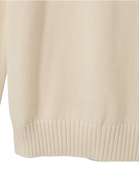 【POLO RALPH LAUREN/ポロラルフローレン】7GGコットンクルーネックセーター 詳細画像 クリーム 5