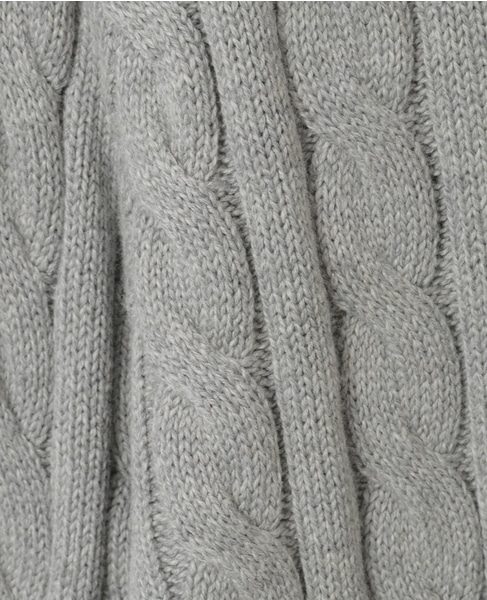 【POLO RALPH LAUREN/ポロラルフローレン】コットンケーブルクルーネックセーター 詳細画像 グレー 7