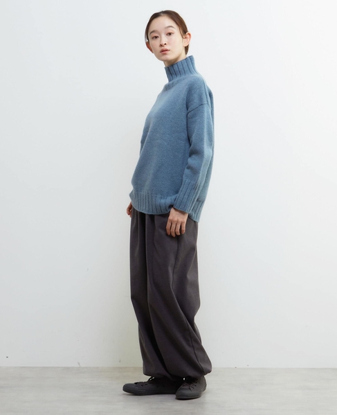 《別注》【ISLAND TIDES/アイランド タイド】タートルネックニットプルオーバー 詳細画像 ブルーグリーン 3