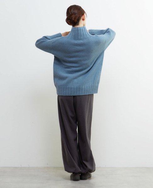 《別注》【ISLAND TIDES/アイランド タイド】タートルネックニットプルオーバー 詳細画像 ブルーグリーン 5