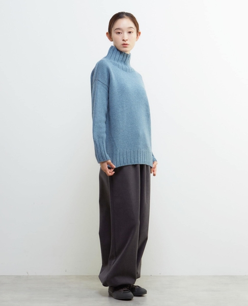 《別注》【ISLAND TIDES/アイランド タイド】タートルネックニットプルオーバー 詳細画像 ブルーグリーン 7