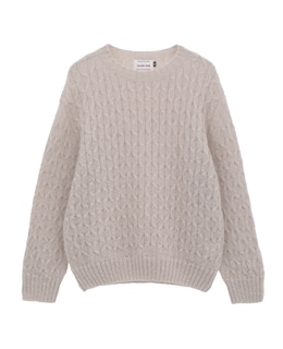 【ISLAND TIDES/アイランド タイド】ケーブル編みニットプルオーバー
