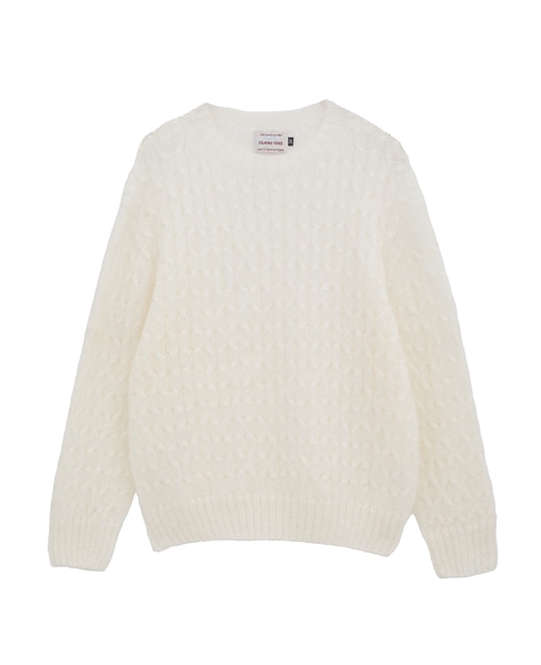 【ISLAND TIDES/アイランド タイド】ケーブル編みニットプルオーバー