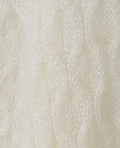 【ISLAND TIDES/アイランド タイド】ケーブル編みニットプルオーバー 詳細画像 オフホワイト 7