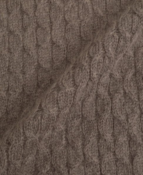 【ISLAND TIDES/アイランド タイド】ケーブル編みニットプルオーバー 詳細画像 ブラウン系その他 7