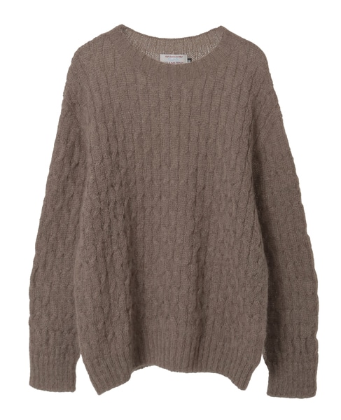 【ISLAND TIDES/アイランド タイド】ケーブル編みニットプルオーバー 詳細画像 ブラウン系その他 8