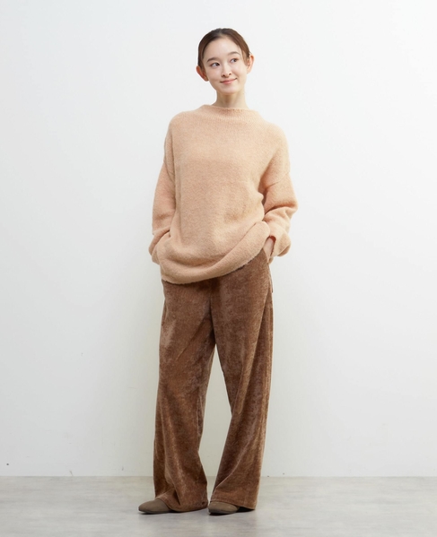 《別注》【TRICOTS JEAN MARC/トリコット・ジーン・ マルク】ボトルネックニットプルオーバー 詳細画像 ピンクベージュ 3