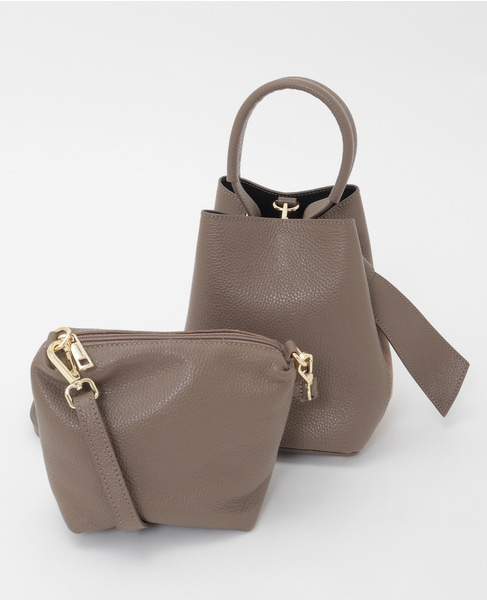 【AULENTTI/オーレンティ】ショルダーバック付きトートバック 詳細画像 ブラウン系その他 1