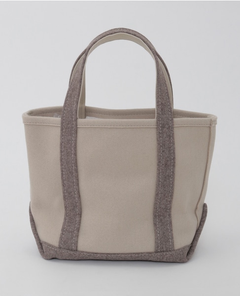 【ORCIVAL/オーシバル】HEAVY MELTON TOTE BAG SMALL 詳細画像 ベージュ 3