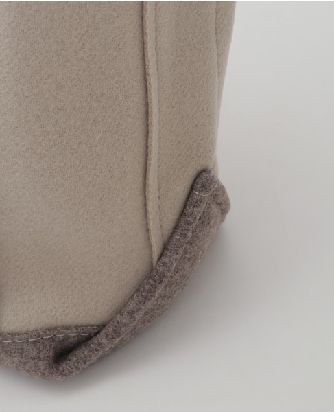 【ORCIVAL/オーシバル】HEAVY MELTON TOTE BAG SMALL 詳細画像 ベージュ 6