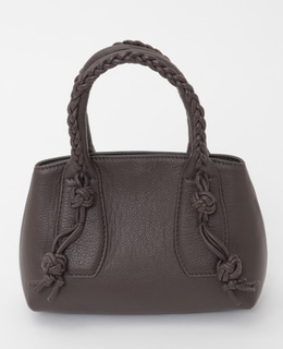 Nicolas Chapuis ベージュ革 ハンドバッグ MOUSTACHE トートバッグ(S) シュリンク合皮×牛革 JGH-6598