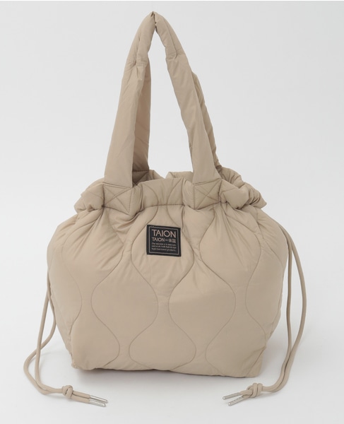 【TAION /タイオン】2WAYストリングトートバッグ 詳細画像 ベージュ 1