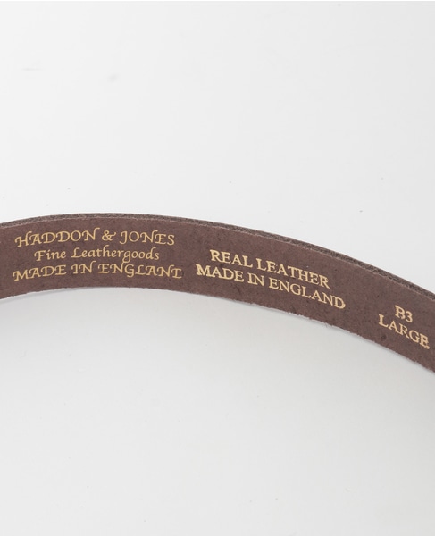【Haddon & Jones/ハッドン アンド ジョーンズ 】ベルト 詳細画像 ダークブラウン 5
