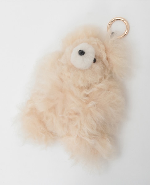 【COSY/コージー】Medium Bear Baby Alpaca Key Ring 詳細画像 ベージュ 1