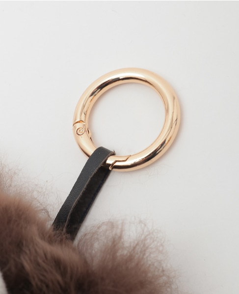 【COSY/コージー】Medium Bear Baby Alpaca Key Ring 詳細画像 ダークブラウン 3