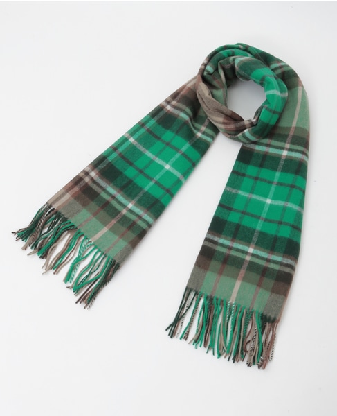 【TWEEDMILL/ツイードミル】大判ストール 詳細画像 グリーン 6