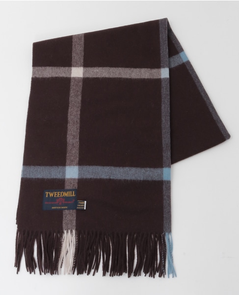 【TWEEDMILL/ツイードミル】大判ストール 詳細画像 ブラウン 1