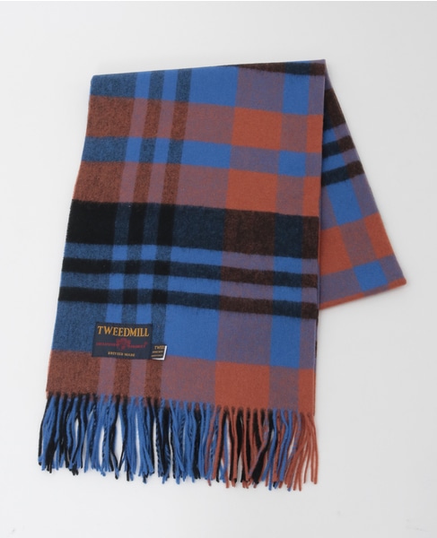 【TWEEDMILL/ツイードミル】大判ストール 詳細画像 パープル 1